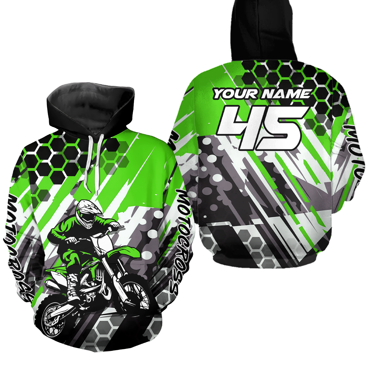 Custom Motocross Hoodie Dirt Bike Racing Hoodie Custom Riding Shirt