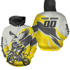 Custom Eagle Motocross Hoodie Adult Dirt Bike Hoodie Off road Racing Shirt