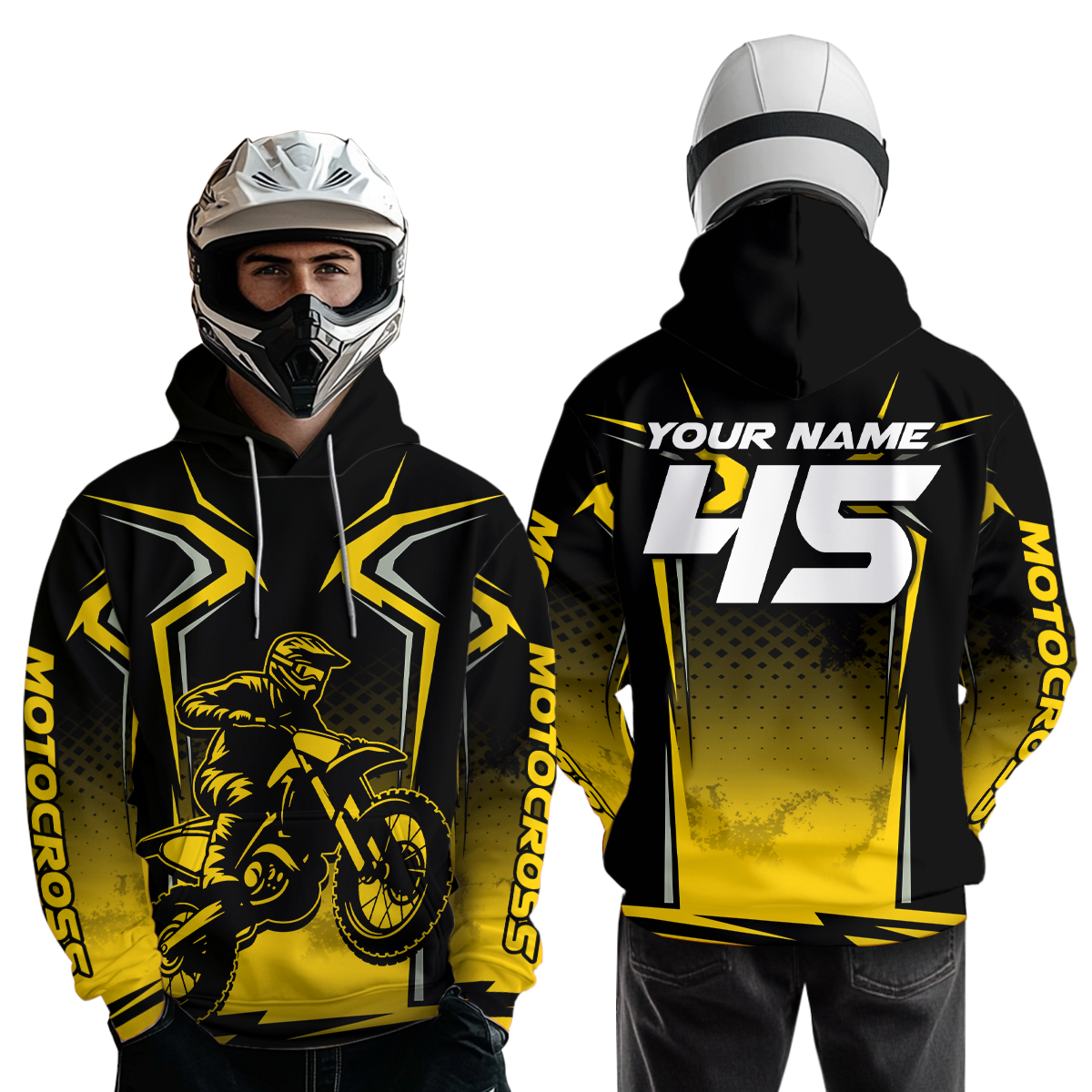 Custom Motocross Hoodie Adult Dirt Bike Hoodie Off road Racing Shirt