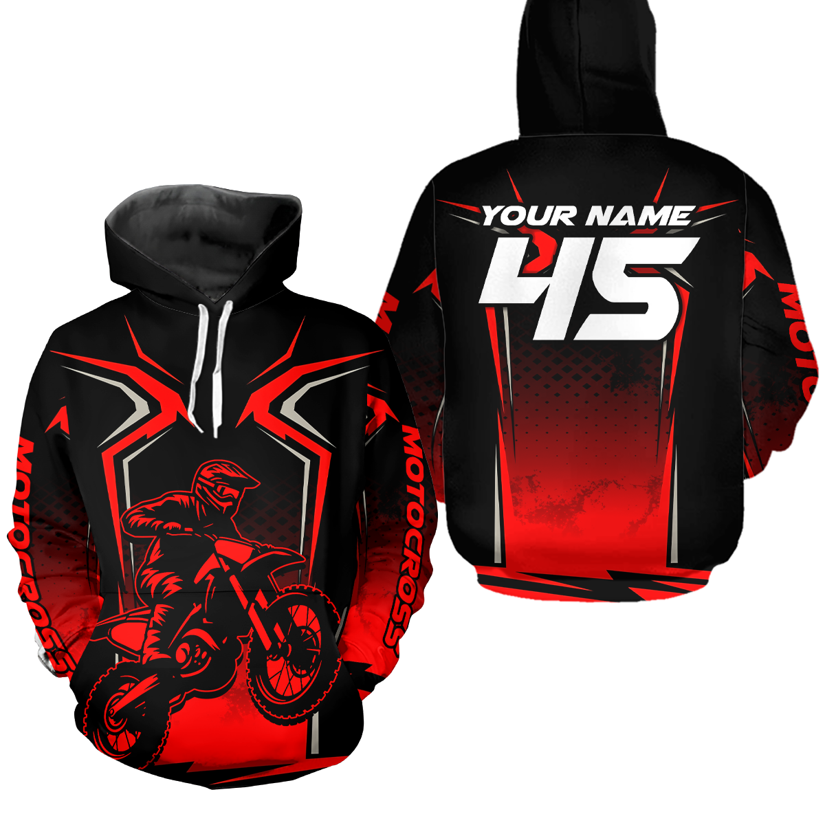 Custom Motocross Hoodie Adult Dirt Bike Hoodie Off road Racing Shirt