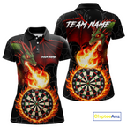 Custom Flame Dragon Darts Shirt Darts Team Jerseys Dartboard Shirt Dart League