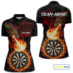 Custom Flame Dragon Darts Shirt Darts Team Jerseys Dartboard Shirt Dart League