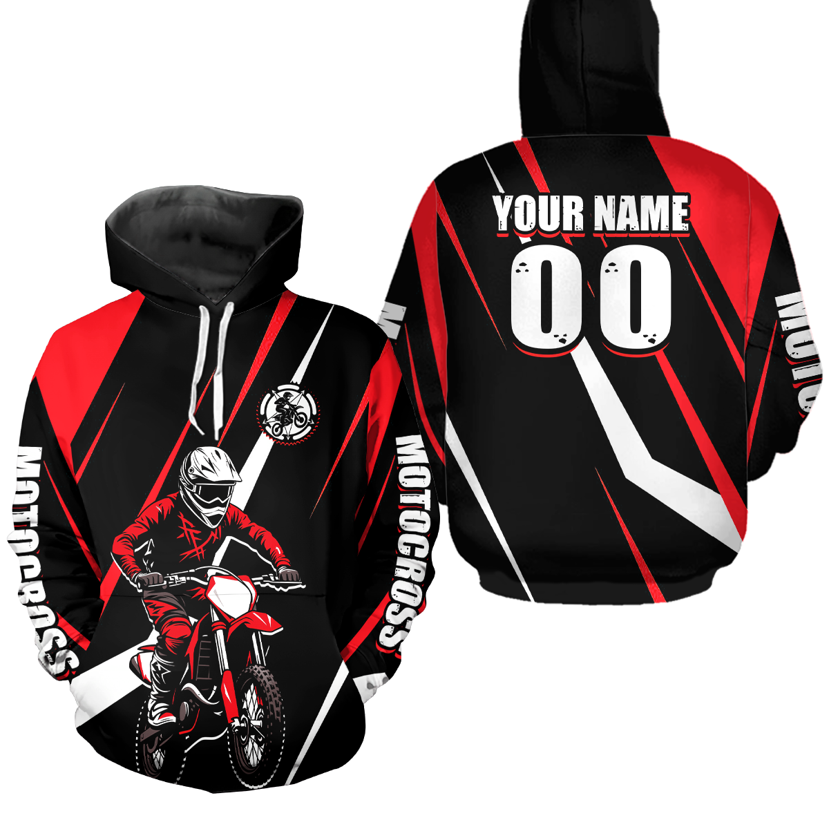 Custom Motocross Hoodie Adult Dirt Bike Racing Hoodie Riding Shirt