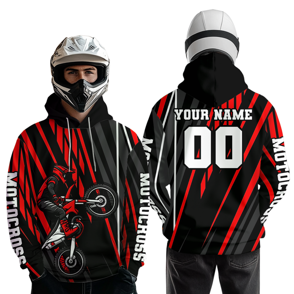 Custom Motocross Racing Hoodie Adult Dirt Bike Hoodie Riding Shirt