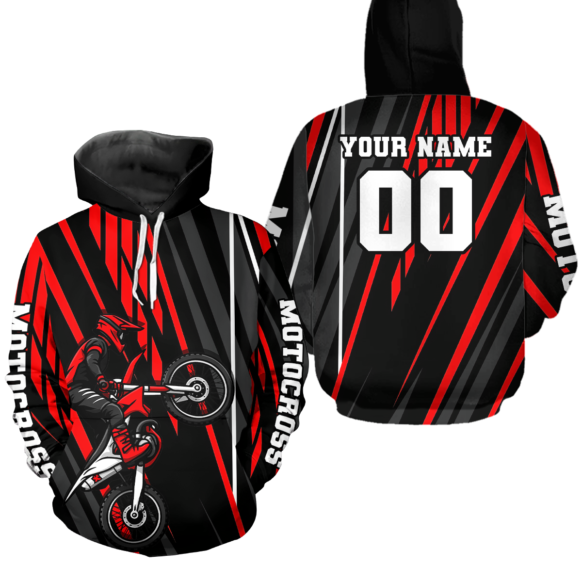 Custom Motocross Racing Hoodie Adult Dirt Bike Hoodie Riding Shirt