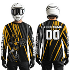 Orange Custom Motocross Jersey Dirt Bike Shirts Moto Racing Shirt