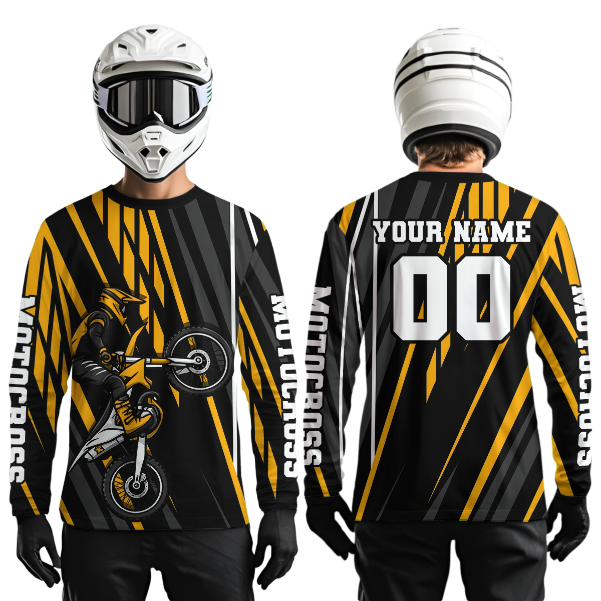 Orange Custom Motocross Jersey Dirt Bike Shirts Moto Racing Shirt