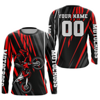 Red Custom Motocross Jersey Dirt Bike Shirts Moto Racing Shirt