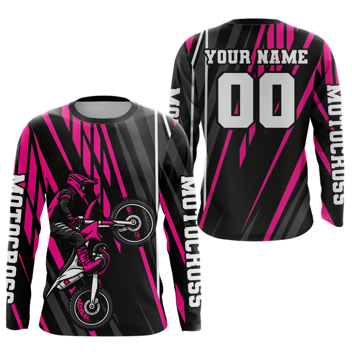 Pink Custom Motocross Jersey Dirt Bike Shirts Moto Racing Shirt