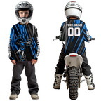 Blue Custom Motocross Jersey Dirt Bike Shirts Moto Racing Shirt