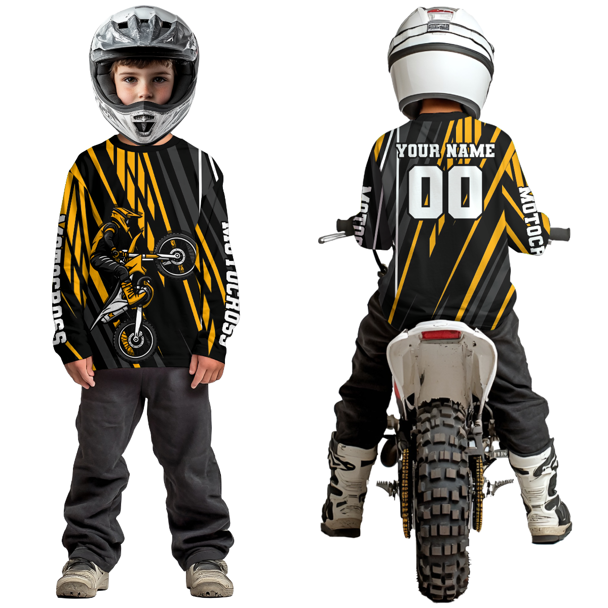 Orange Custom Motocross Jersey Dirt Bike Shirts Moto Racing Shirt