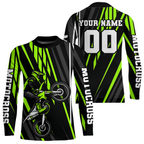 Green Custom Motocross Jersey Dirt Bike Shirts Moto Racing Shirt