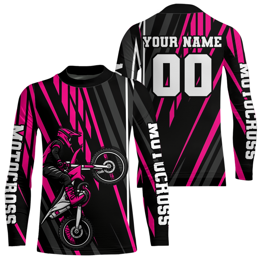 Pink Custom Motocross Jersey Dirt Bike Shirts Moto Racing Shirt