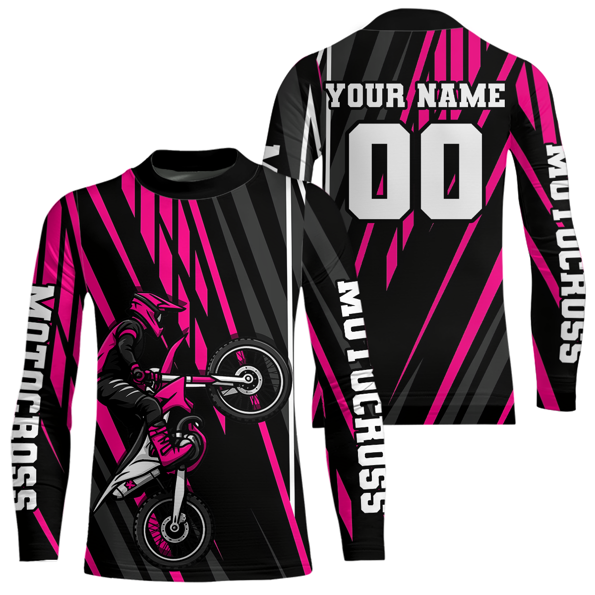Pink Custom Motocross Jersey Dirt Bike Shirts Moto Racing Shirt