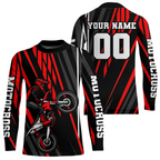 Red Custom Motocross Jersey Dirt Bike Shirts Moto Racing Shirt