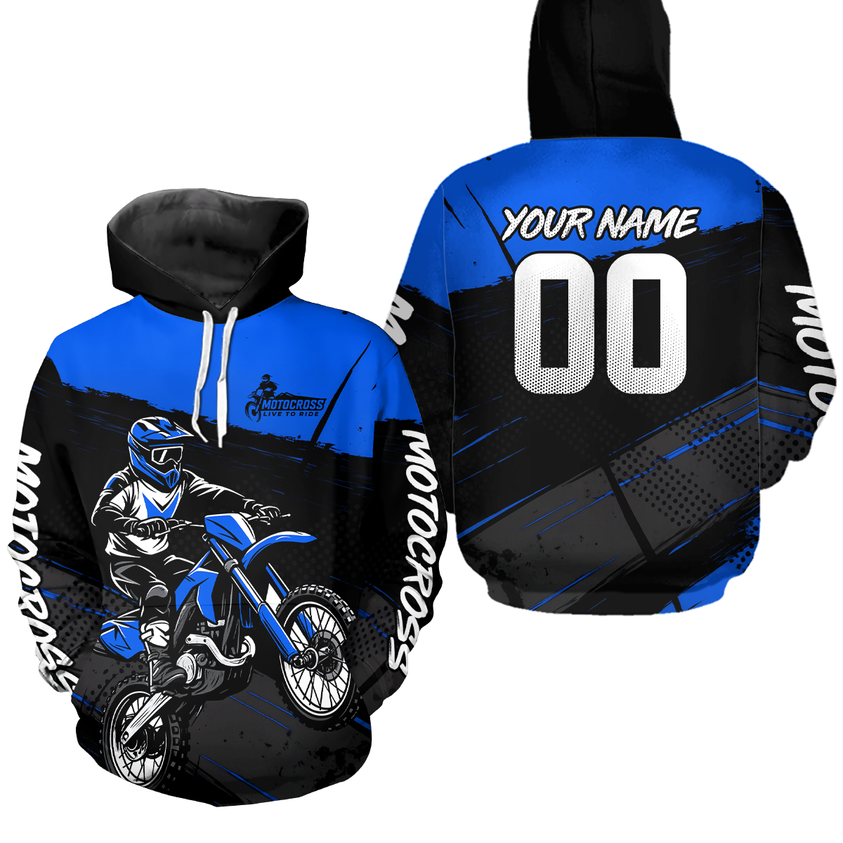 Custom Motocross Racing Hoodie Adult Dirt Bike Hoodie Riding Shirt