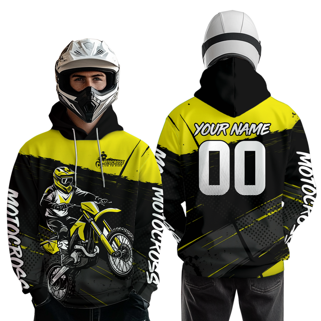 Custom Motocross Racing Hoodie Adult Dirt Bike Hoodie Riding Shirt