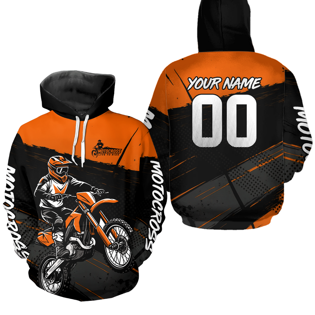 Custom Motocross Racing Hoodie Adult Dirt Bike Hoodie Riding Shirt