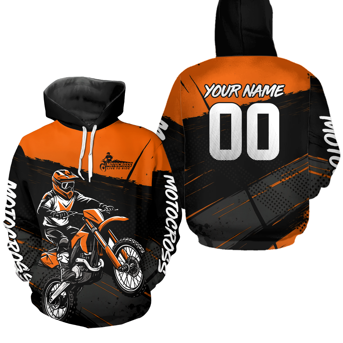 Custom Motocross Racing Hoodie Adult Dirt Bike Hoodie Riding Shirt