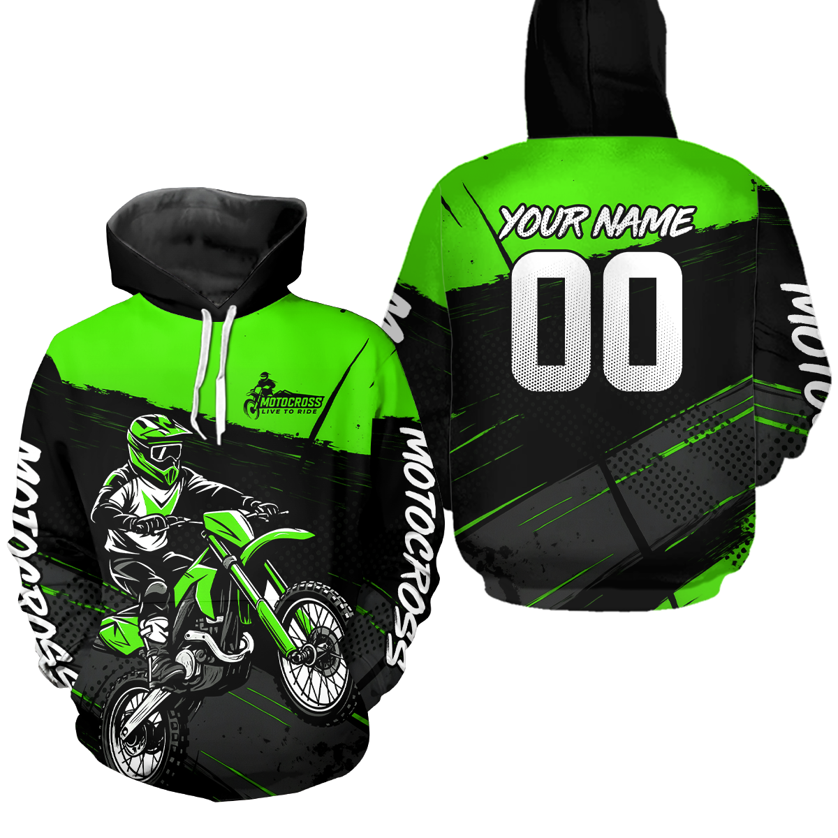 Custom Motocross Racing Hoodie Adult Dirt Bike Hoodie Riding Shirt