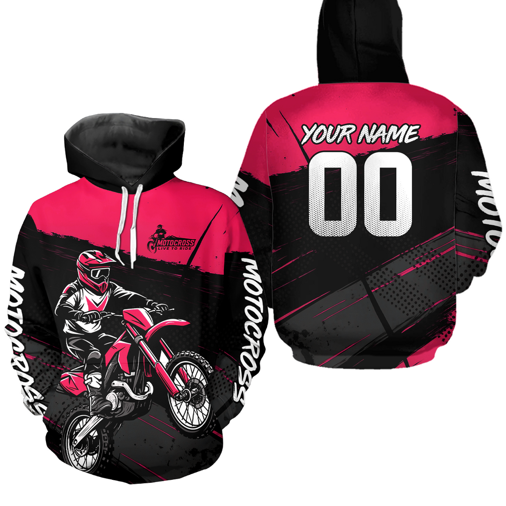 Custom Motocross Racing Hoodie Adult Dirt Bike Hoodie Riding Shirt