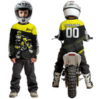 Yellow Motocross Jersey Dirt Bike Shirts Custom Off road Riding Shirt