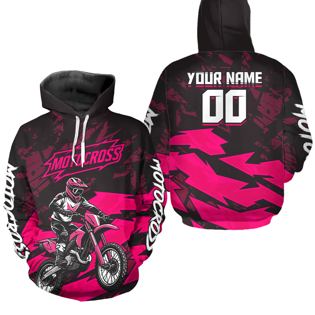 Custom Motocross Hoodie for Adult Dirt Bike Racing Hoodie Riding Shirt