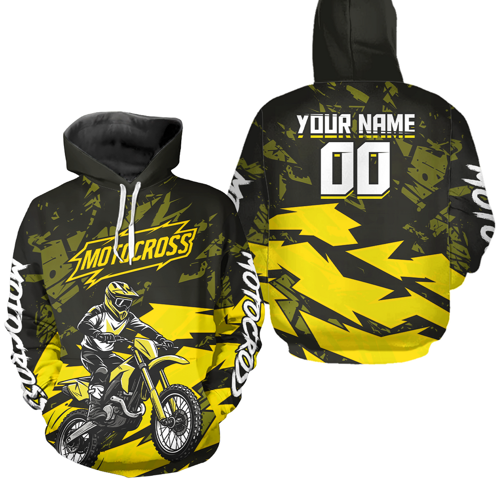 Custom Motocross Hoodie for Adult Dirt Bike Racing Hoodie Riding Shirt
