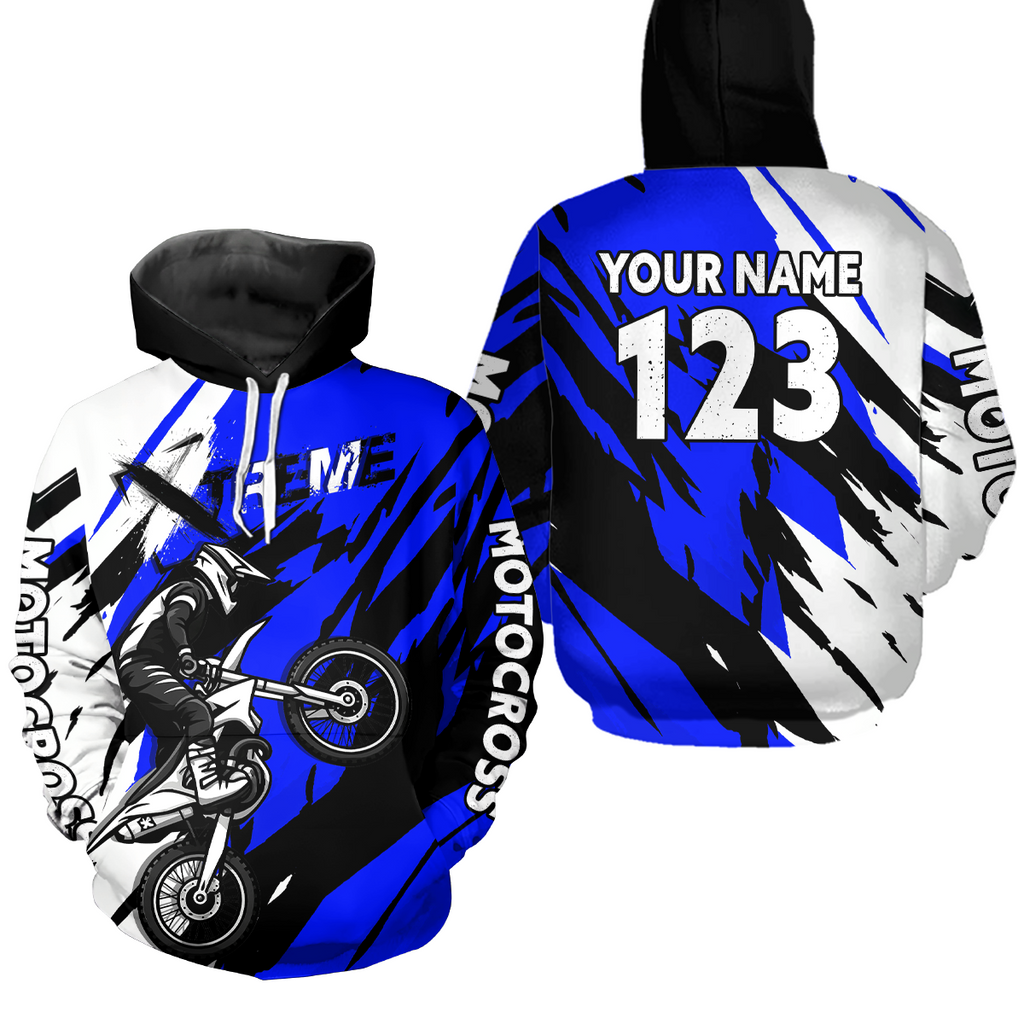 Custom Motocross Hoodie for Adult Dirt Bike Racing Hoodie Riding Shirt