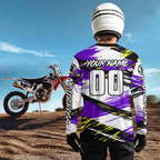 Custom Purple Motocross Jersey Dirt Bike Racing Jersey Riding Shirt