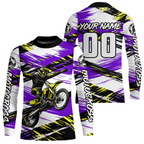Custom Purple Motocross Jersey Dirt Bike Racing Jersey Riding Shirt