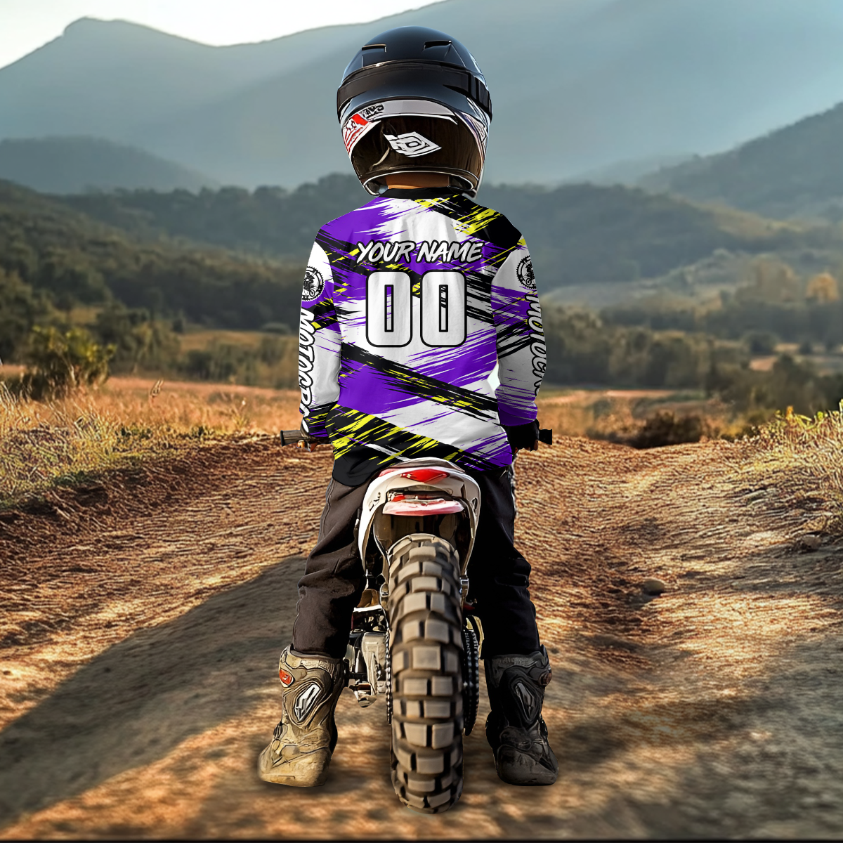 Custom Purple Motocross Jersey Dirt Bike Racing Jersey Riding Shirt
