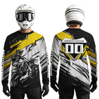 Yellow Motocross Jersey Dirt Bike Jersey Motorcycle Riding Shirt