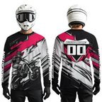 Pink Motocross Jersey Dirt Bike Jersey Motorcycle Riding Shirt