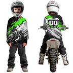 Green Motocross Jersey Dirt Bike Jersey Motorcycle Riding Shirt