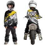Yellow Motocross Jersey Dirt Bike Jersey Motorcycle Riding Shirt