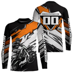 Orange Motocross Jersey Dirt Bike Jersey Motorcycle Riding Shirt