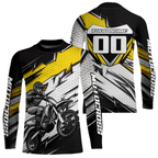 Yellow Motocross Jersey Dirt Bike Jersey Motorcycle Riding Shirt