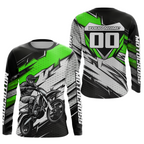 Green Motocross Jersey Dirt Bike Jersey Motorcycle Riding Shirt