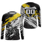 Yellow Motocross Jersey Dirt Bike Jersey Motorcycle Riding Shirt