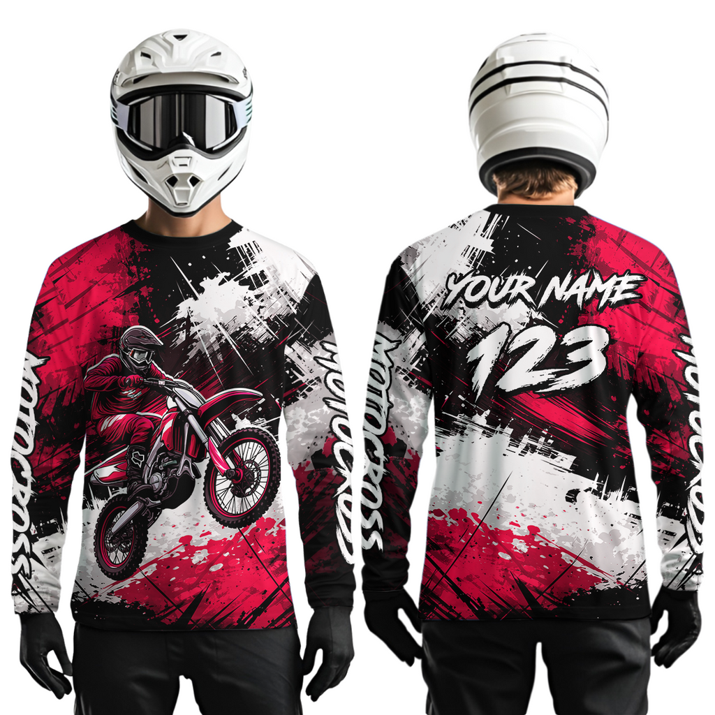 Custom Pink Motocross Jersey Adult Dirt Bike Shirts Riding Shirt