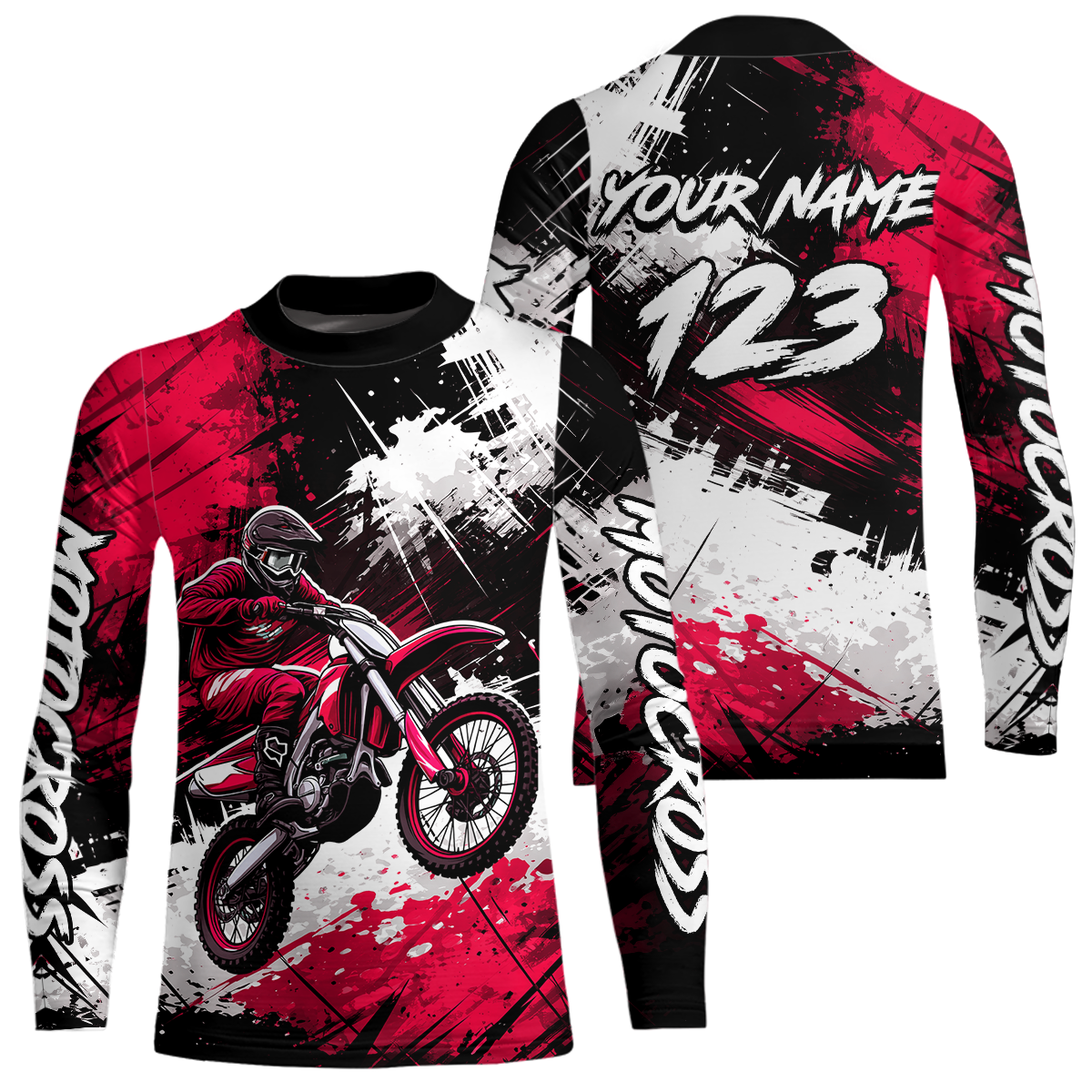 Custom Pink Motocross Jersey Adult Dirt Bike Shirts Riding Shirt