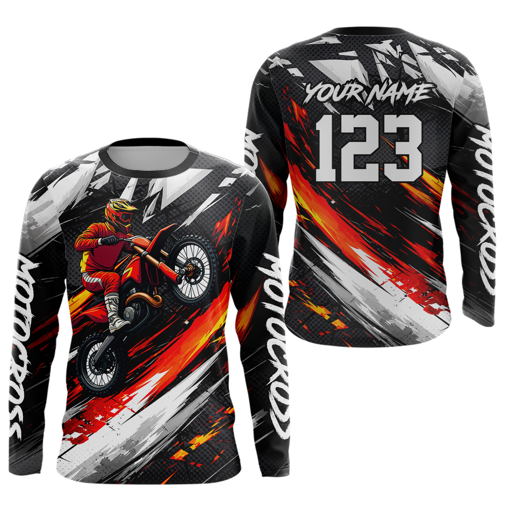 Custom Motocross Jersey Dirt Bike Shirts Motorcycle Riding Shirt