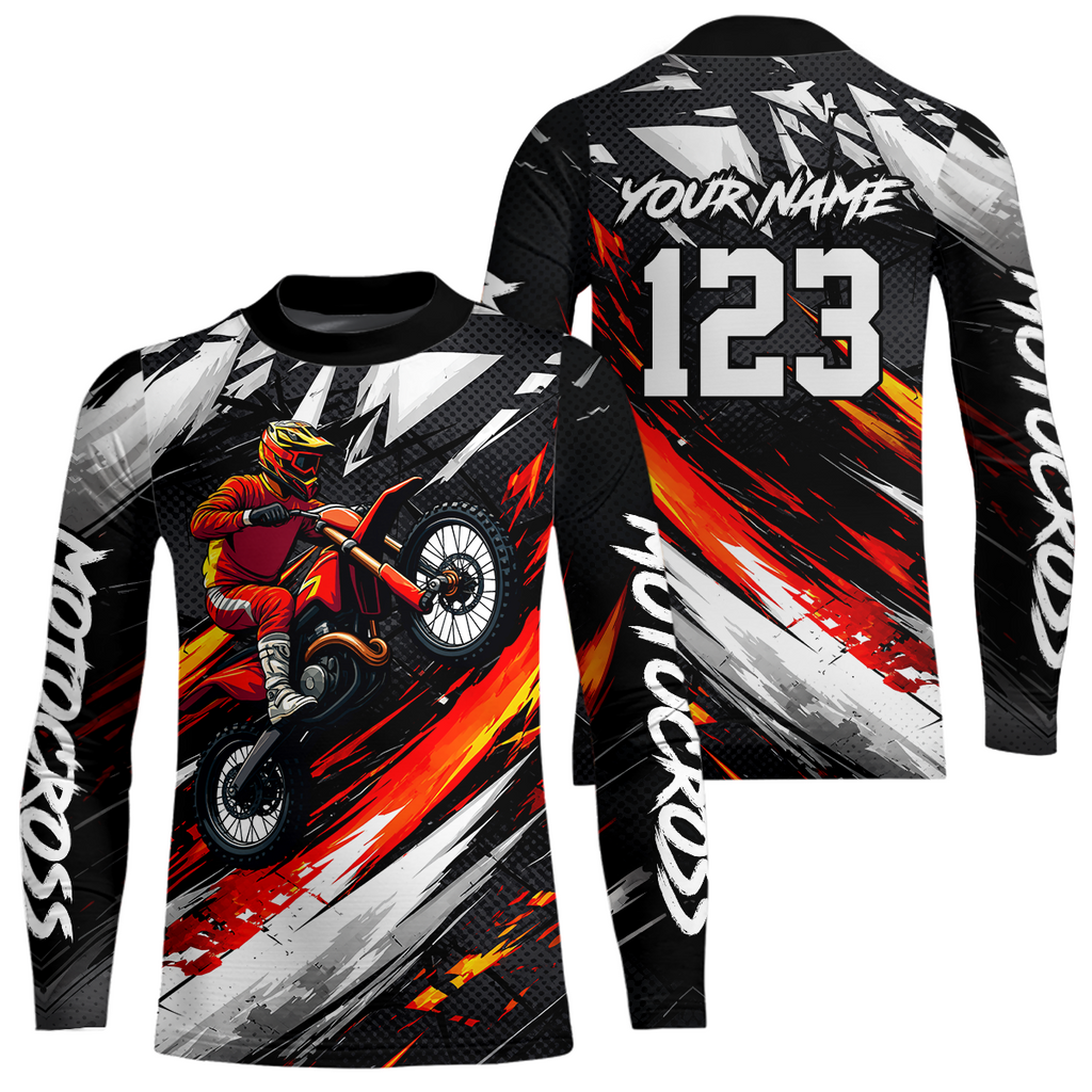 Custom Motocross Jersey Dirt Bike Shirts Motorcycle Riding Shirt
