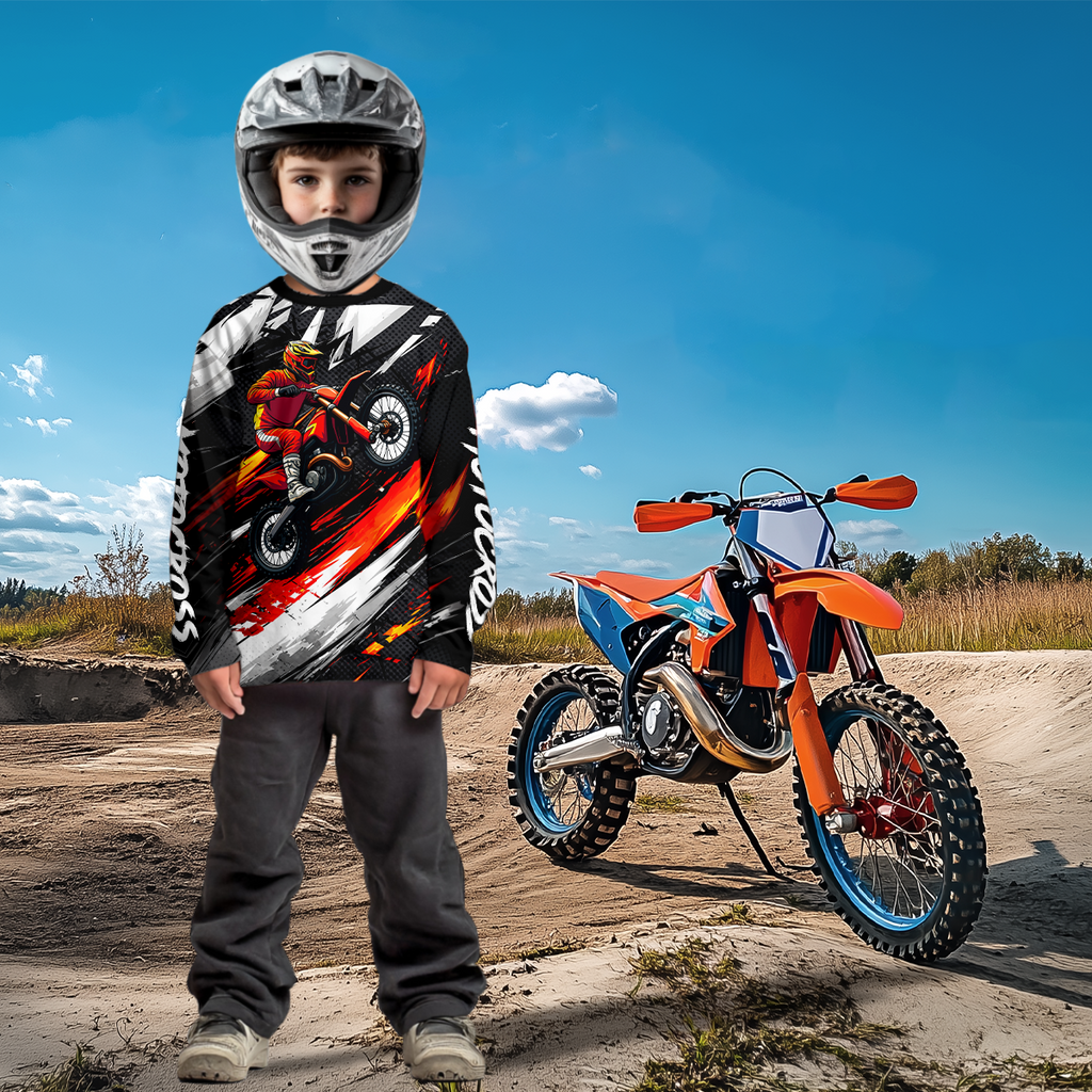 Custom Motocross Jersey Dirt Bike Shirts Motorcycle Riding Shirt