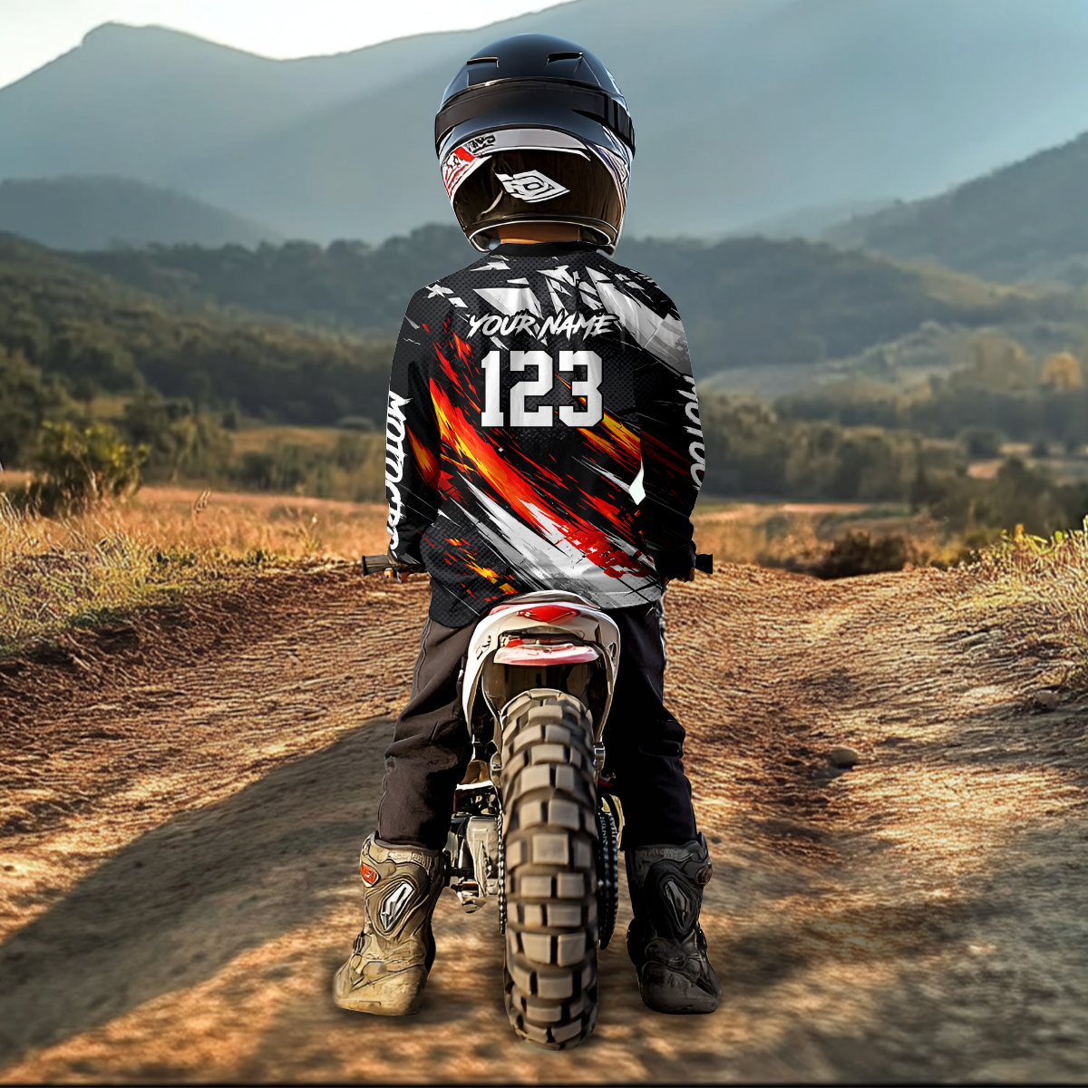 Custom Motocross Jersey Dirt Bike Shirts Motorcycle Riding Shirt