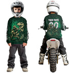 Green Dinosaur Motocross Jersey Dirt Bike Shirts Racing Jersey