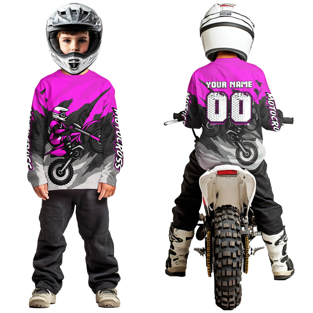 Purple Motocross Jersey Custom Dirt Bike Shirts Motorcycle Riding Shirt