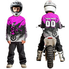 Purple Motocross Jersey Custom Dirt Bike Shirts Motorcycle Riding Shirt