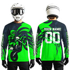 Green Motocross Jersey Custom Dirt Bike Shirts Motorcycle Shirt